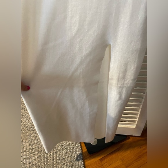 Express White off the shoulder ruffle maxi dress with split - Picture 5 of 10